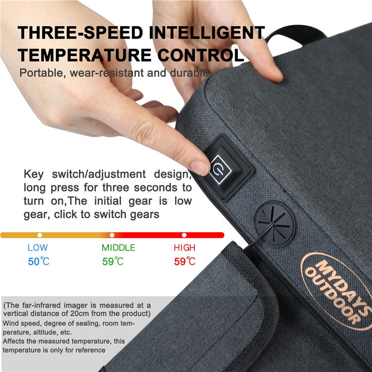 Skorter | Outdoor Camping Stool USB Heating Portable Mat(Gray)
