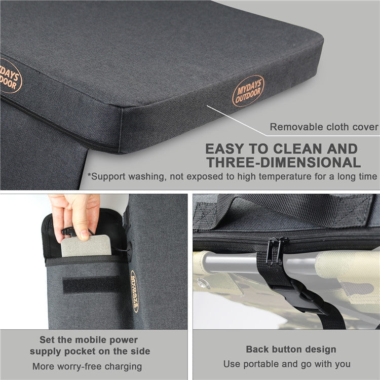 Skorter | Outdoor Camping Stool USB Heating Portable Mat(Gray)