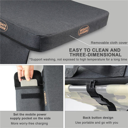Skorter | Outdoor Camping Stool USB Heating Portable Mat(Gray)