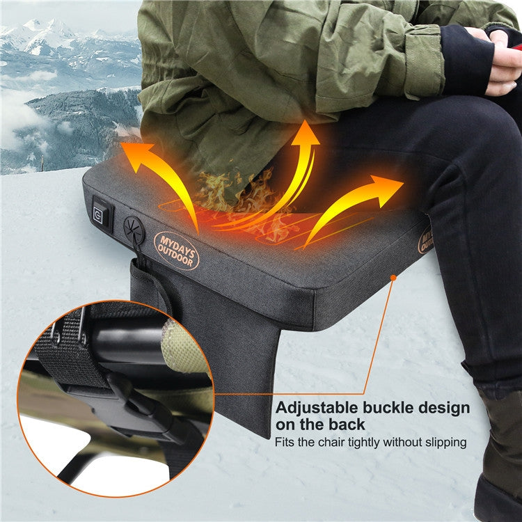 Skorter | Outdoor Camping Stool USB Heating Portable Mat(Gray)