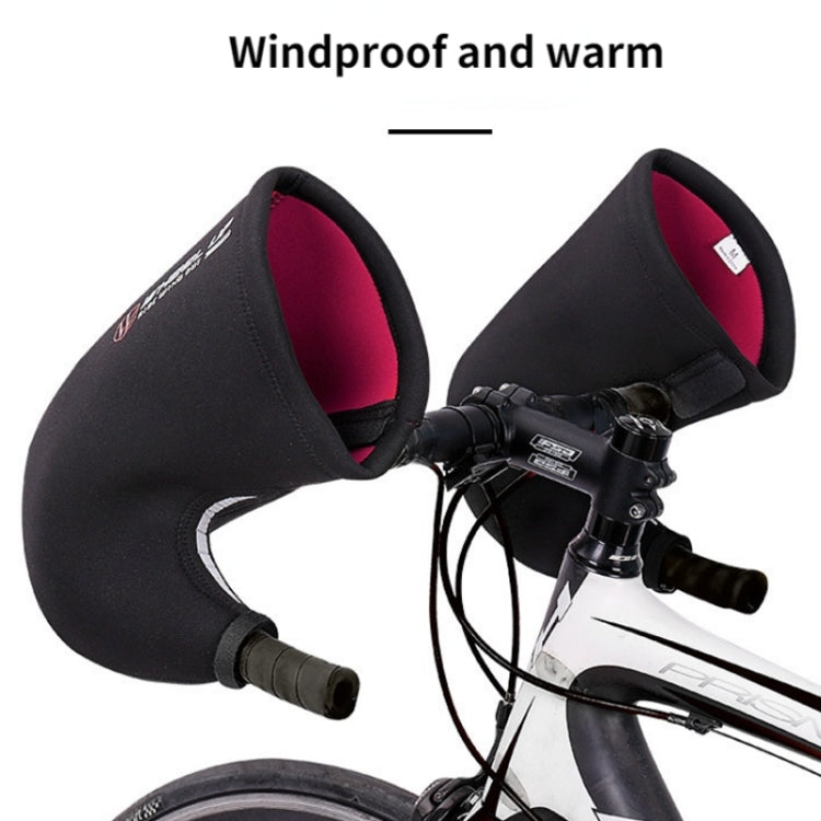 Skorter | WHEEL UP Winter Bike Handlebar Gloves Bicycle Bar Thermal Mittens,Style: Road Bike Reflective