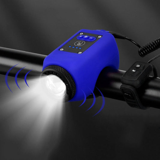 Skorter | 2 In 1 Bicycle Rechargeable Waterproof High Decibel Bell with Highlight Light(Blue)