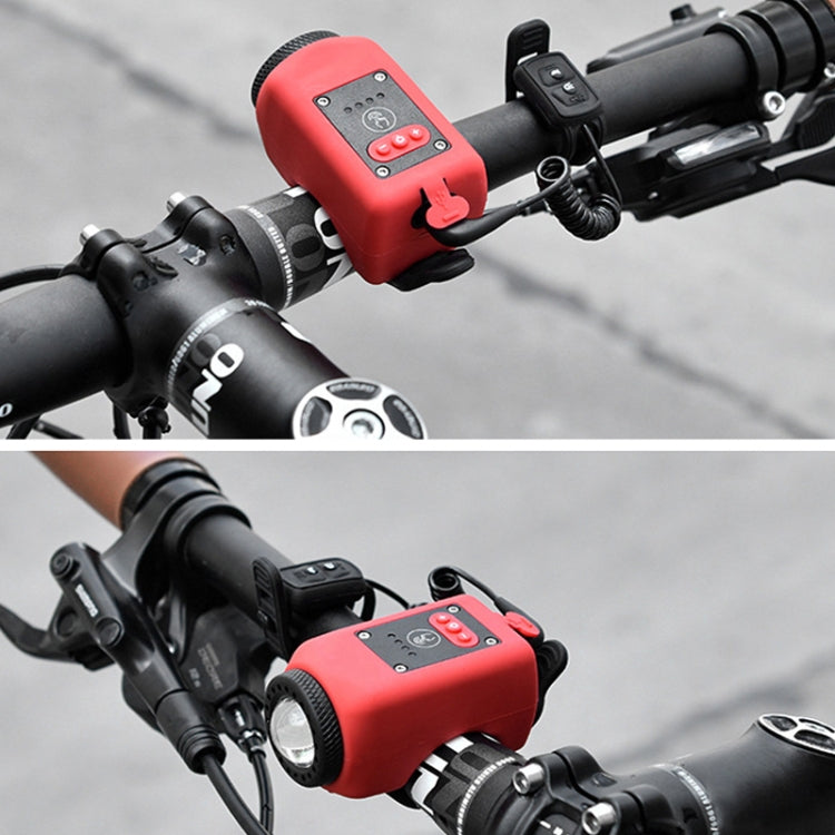 Skorter | 2 In 1 Bicycle Rechargeable Waterproof High Decibel Bell with Highlight Light(Red)