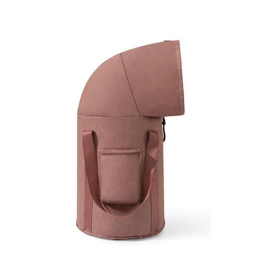 Skorter | Foldable Foot Bath Bucket Knee Foot Tub Portable Bath Bag For Travel Camping(Gray Pink)