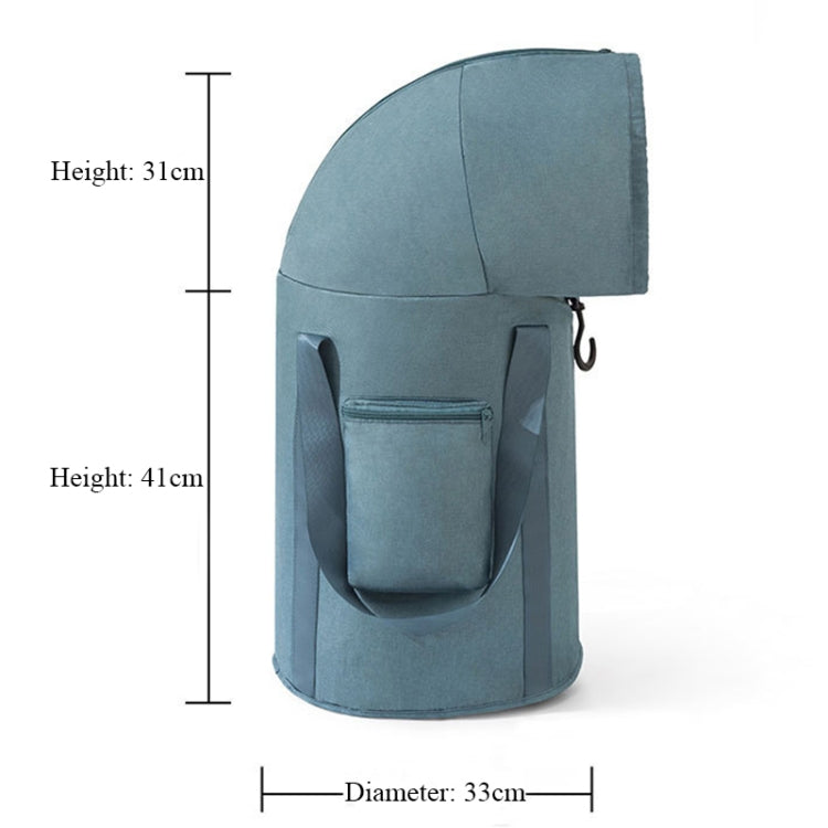 Skorter | Foldable Foot Bath Bucket Knee Foot Tub Portable Bath Bag For Travel Camping(Blue)