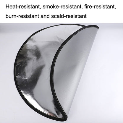 Skorter | Round Camper Camping Lawn Fire Rack Flame Insulation Land, Diameter: 28 Inches