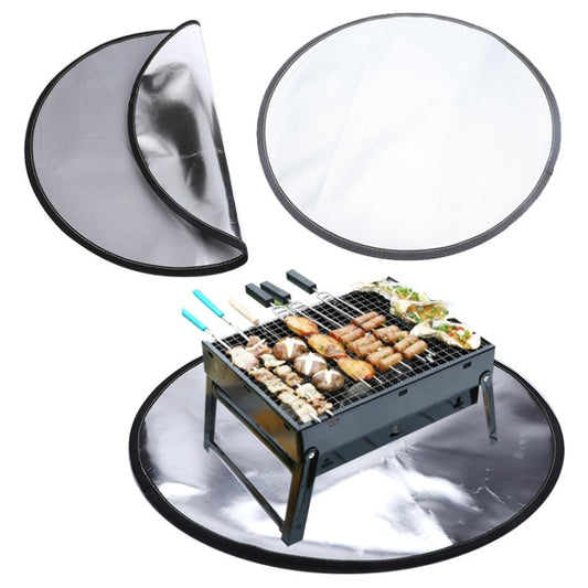 Skorter | Round Camper Camping Lawn Fire Rack Flame Insulation Land, Diameter: 30 Inches
