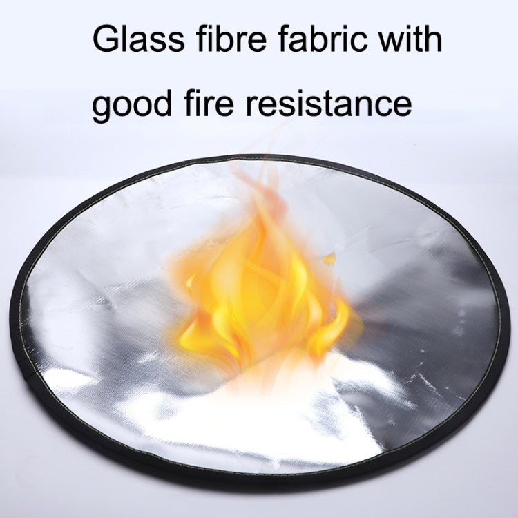Skorter | Round Camper Camping Lawn Fire Rack Flame Insulation Land, Diameter: 30 Inches