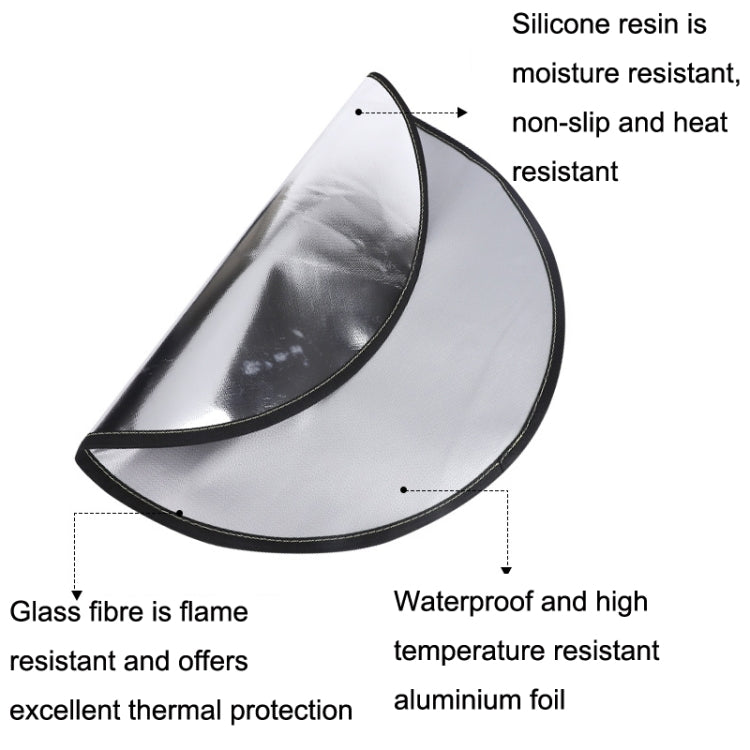 Skorter | Round Camper Camping Lawn Fire Rack Flame Insulation Land, Diameter: 36 Inches