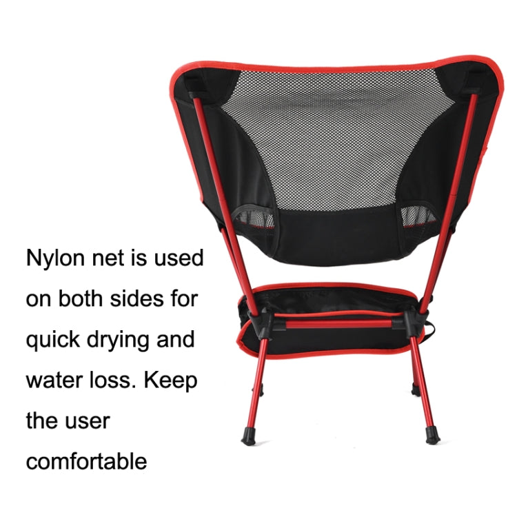 Skorter | Outdoor Camping Lounge Beach Portable Folding Chair(Red)