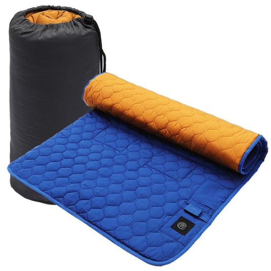 Skorter | Winter USB Rechargeable Smart Seven Zone Heating  Anti-cold Sleeping Bag Pad(Blue Orange)