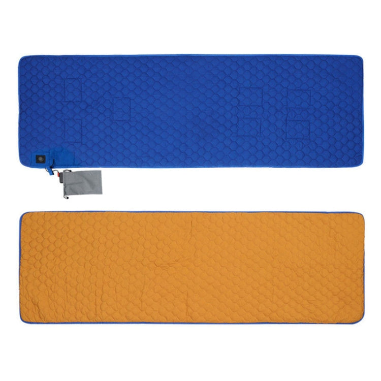 Skorter | Winter USB Rechargeable Smart Seven Zone Heating  Anti-cold Sleeping Bag Pad(Blue Orange)