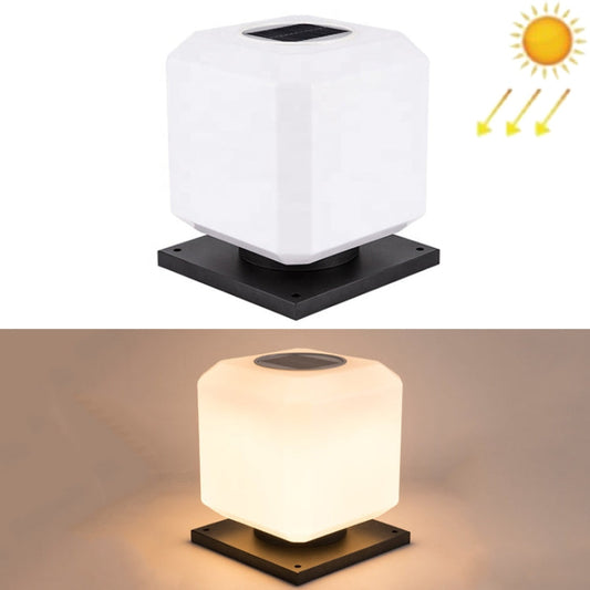 Skorter | 003 Solar Square Outdoor Post Light LED Waterproof Wall Lights, Size: 30cm (Warm Light)