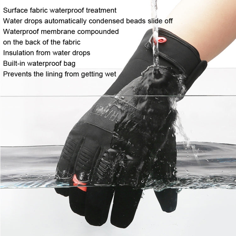 Skorter | HUNTRANGE A055 Waterproof Riding Sports Touch Screen Keep Warm Gloves, Size: XL(Black)