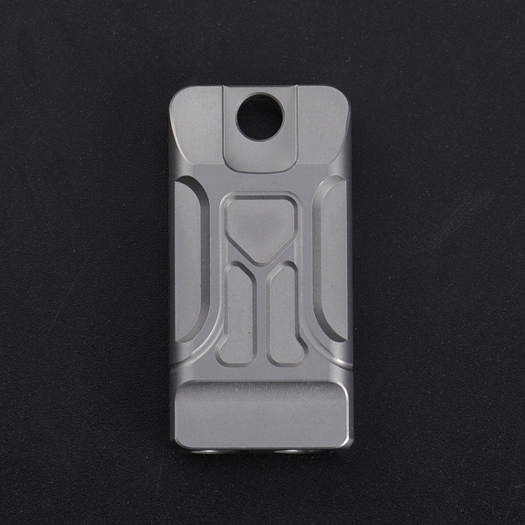 Skorter | KS007A Titanium Alloy Whistle Dual Tube High Frequency Motion Survival Whistle(Sandblast)