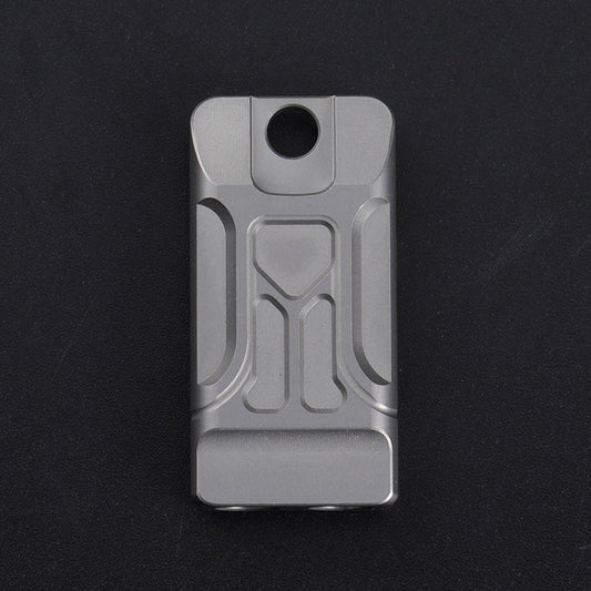 Skorter | KS007A Titanium Alloy Whistle Dual Tube High Frequency Motion Survival Whistle(Sandblast)