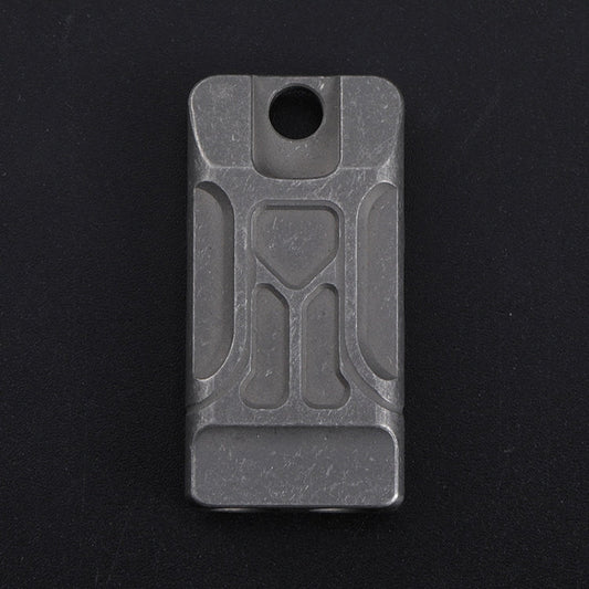 Skorter | KS007A Titanium Alloy Whistle Dual Tube High Frequency Motion Survival Whistle(Stonewash)