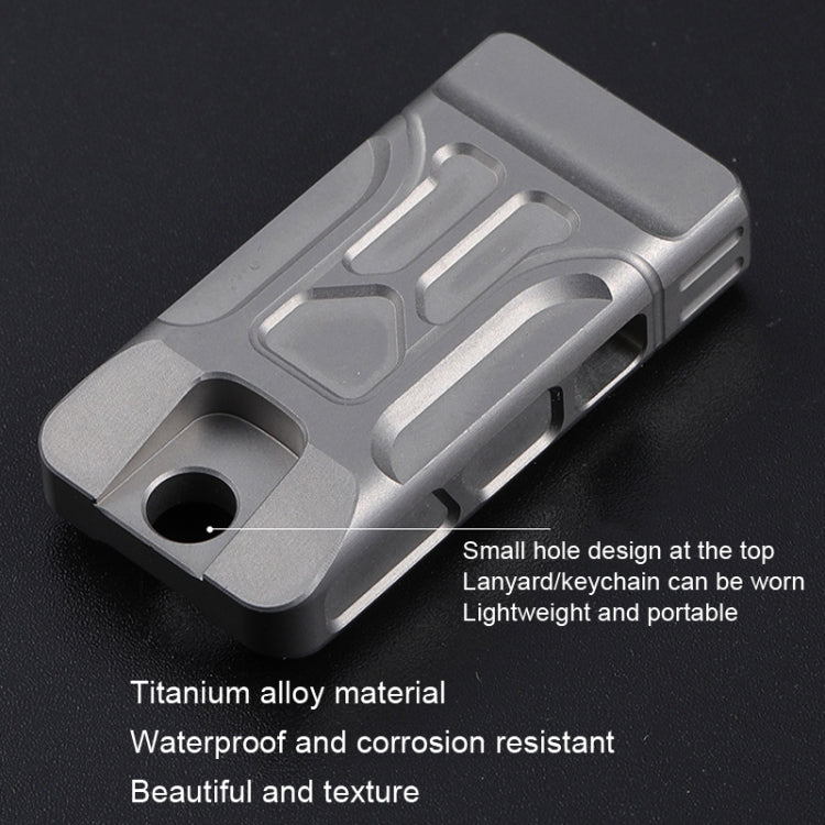 Skorter | KS007A Titanium Alloy Whistle Dual Tube High Frequency Motion Survival Whistle(Stonewash)