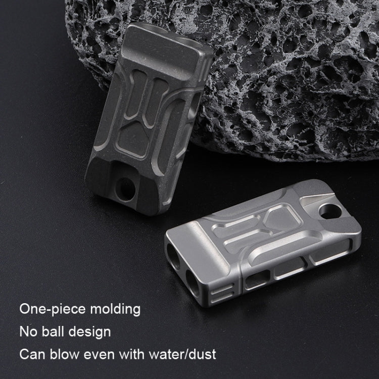 Skorter | KS007A Titanium Alloy Whistle Dual Tube High Frequency Motion Survival Whistle(Stonewash)