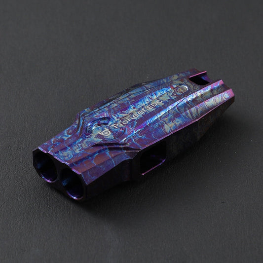 Skorter | KS014 Dual Tube Outdoor Survival Referee Training High Frequency Whistle, Color: Colorful