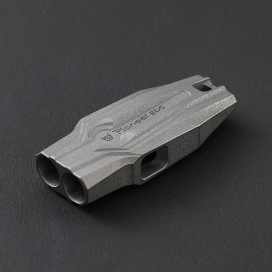 Skorter | KS014 Dual Tube Outdoor Survival Referee Training High Frequency Whistle, Color: Stonewash