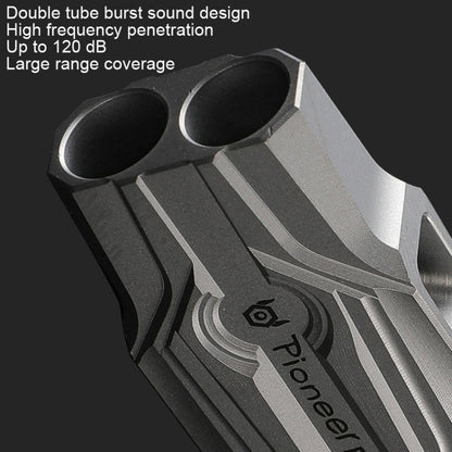 Skorter | KS014 Dual Tube Outdoor Survival Referee Training High Frequency Whistle, Color: Stonewash