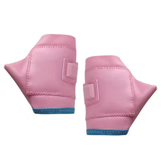 Skorter | 1 Pair Adjustable Temperature Rechargeable Intelligent Electric Heating Gloves Half Finger Gloves, Size: S(Pink)