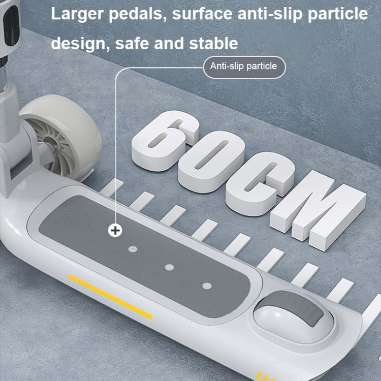 Skorter | MIJIAQI 01 3 In 1 Multifunctional Foldable Children Scooter with Music and Lights, Spec: White