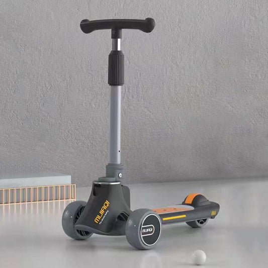 Skorter | MIJIAQI 01 3 In 1 Multifunctional Foldable Children Scooter with Music and Lights, Spec: Gray