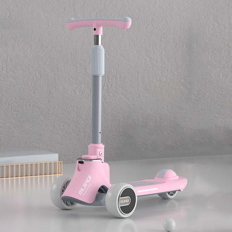 Skorter | MIJIAQI 01 3 In 1 Multifunctional Foldable Children Scooter with Music and Lights, Spec: Pink
