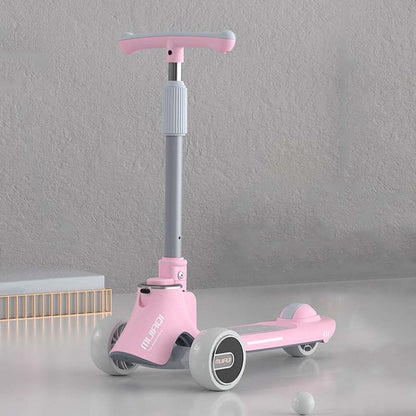 Skorter | MIJIAQI 01 3 In 1 Multifunctional Foldable Children Scooter with Music and Lights, Spec: Pink