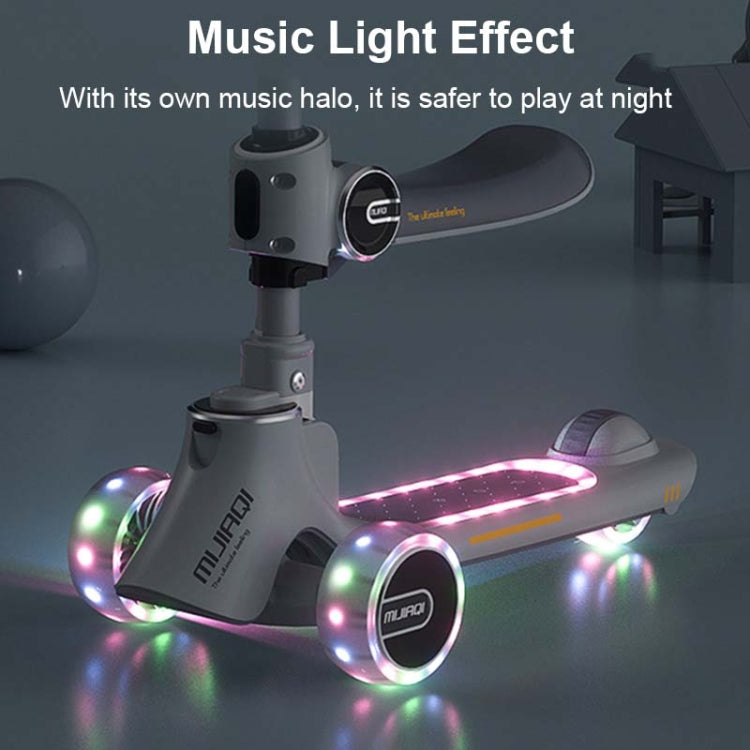 Skorter | MIJIAQI 01 3 In 1 Multifunctional Foldable Children Scooter with Music and Lights, Spec: Pink