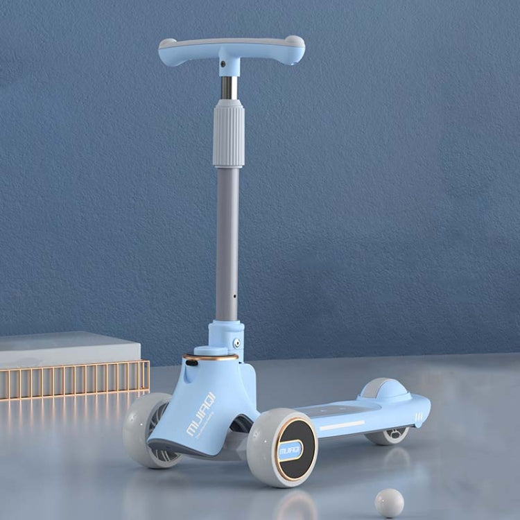 Skorter | MIJIAQI 01 3 In 1 Multifunctional Foldable Children Scooter with Music and Lights, Spec: Blue