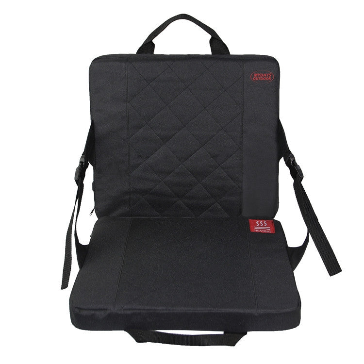 Skorter | Outdoor Portable Camping Heated Foldable Cushion, Size: 33x38x4cm(Black)