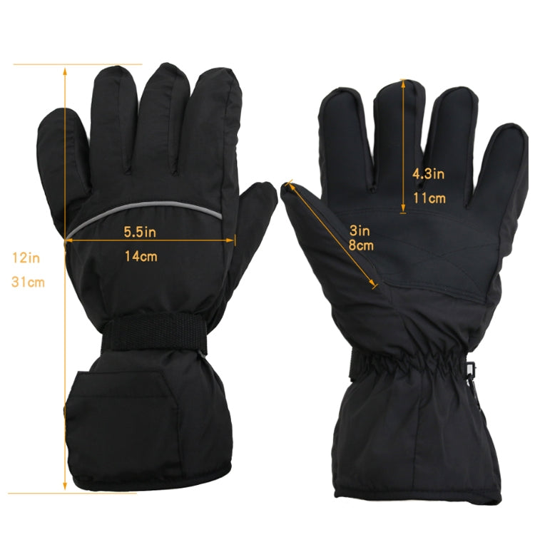 Skorter | Outdoor Sports Ski Heated Warm Touchable Gloves, Color: Black