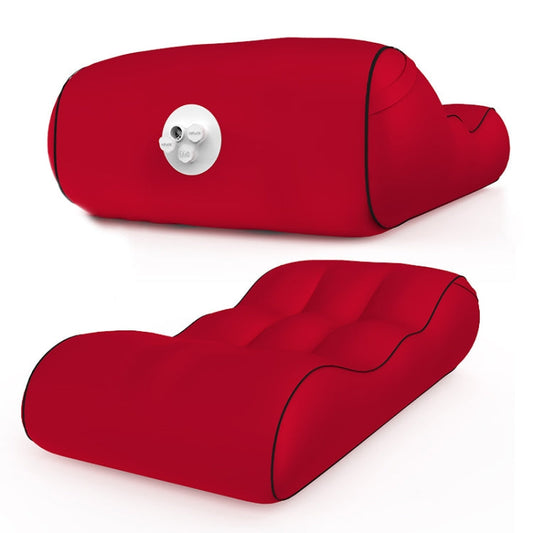 Skorter | 1832B Outdoor Portable One-Touch Automatic Inflatable Sofa Foldable Seat(Wine Red)