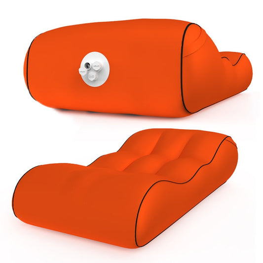 Skorter | 1832B Outdoor Portable One-Touch Automatic Inflatable Sofa Foldable Seat(Orange)