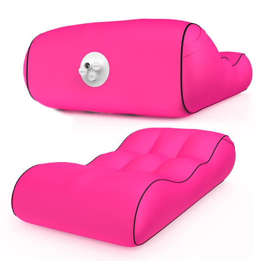 Skorter | 1832B Outdoor Portable One-Touch Automatic Inflatable Sofa Foldable Seat(Rose Red)