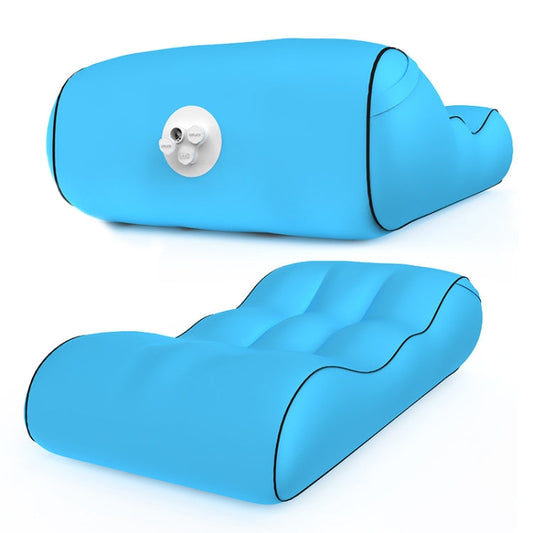 Skorter | 1832B Outdoor Portable One-Touch Automatic Inflatable Sofa Foldable Seat(Sky Blue)