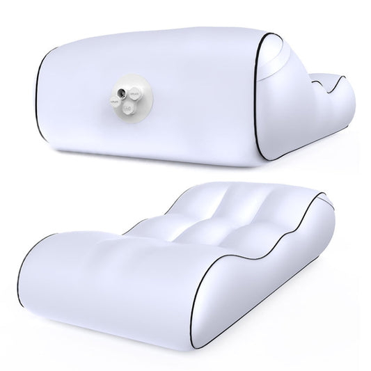 Skorter | 1832B Outdoor Portable One-Touch Automatic Inflatable Sofa Foldable Seat(White)