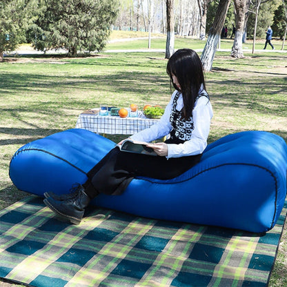 Skorter | 1832B Outdoor Portable One-Touch Automatic Inflatable Sofa Foldable Seat(Nevy)