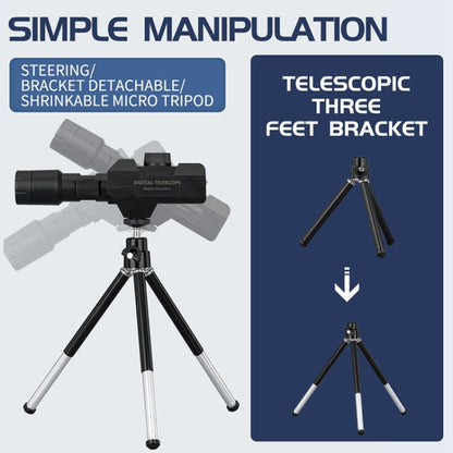Skorter | W007 WIFI Digital Telescope 70X Wireless Motion Detection Monitor Monocular With Metal Tripod
