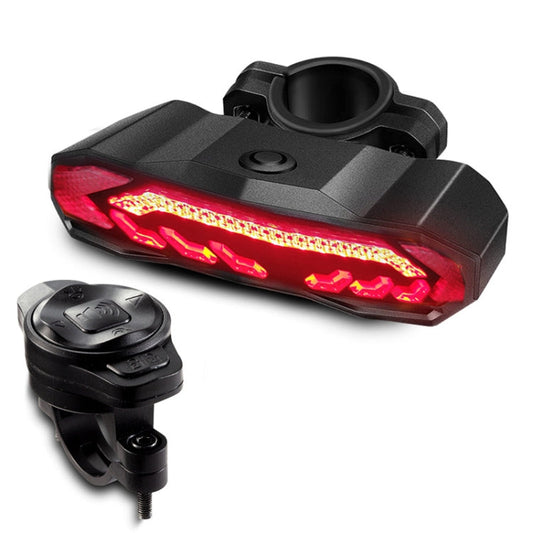 Skorter | SF31 Bicycle Smart Brake Taillight USB Alerter Night Ride Ride Mountain Vehicle Turn LED Taillights(Black)