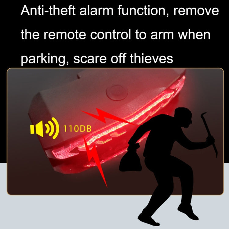 Skorter | SF31 Bicycle Smart Brake Taillight USB Alerter Night Ride Ride Mountain Vehicle Turn LED Taillights(Black)