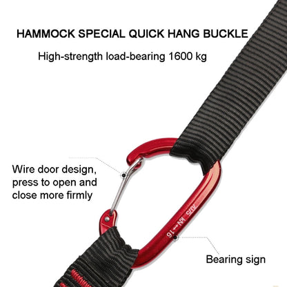 Skorter | XINDA  2m Hammock Sling + Quick Buckle Set Swing Rope Strap