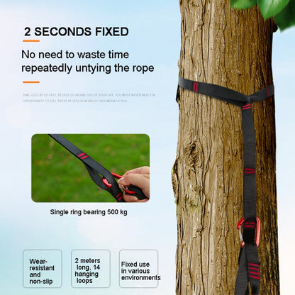 Skorter | XINDA  2m Hammock Sling + Quick Buckle Set Swing Rope Strap