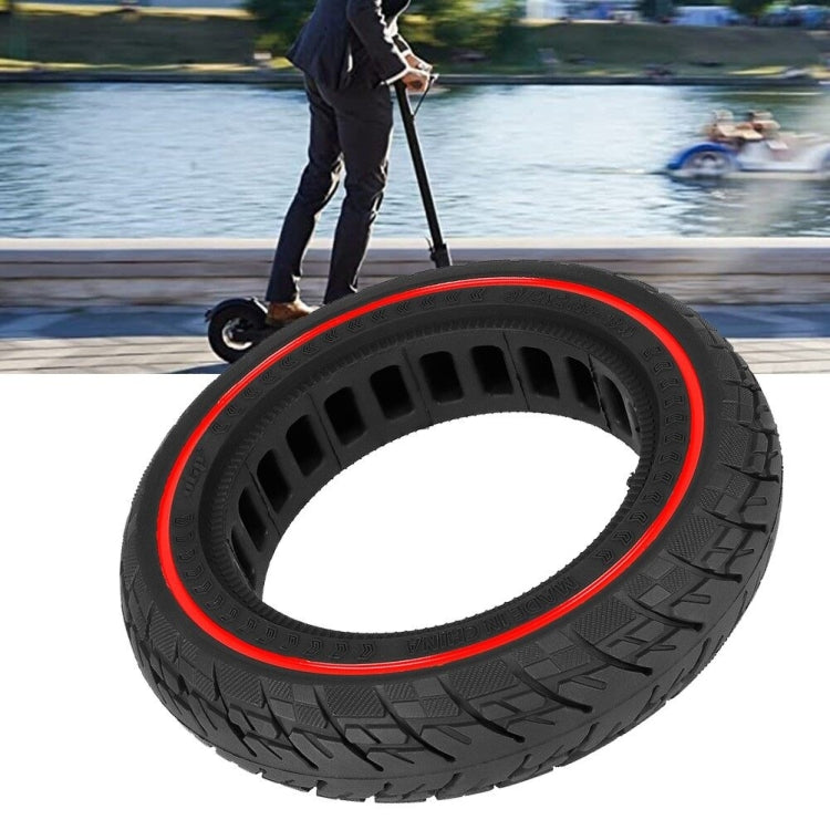 Skorter | For Ninebot Max G30 10 X 2.5 Inch  (60/70-6.5) Scooter Solid Rubber Tire Red Line