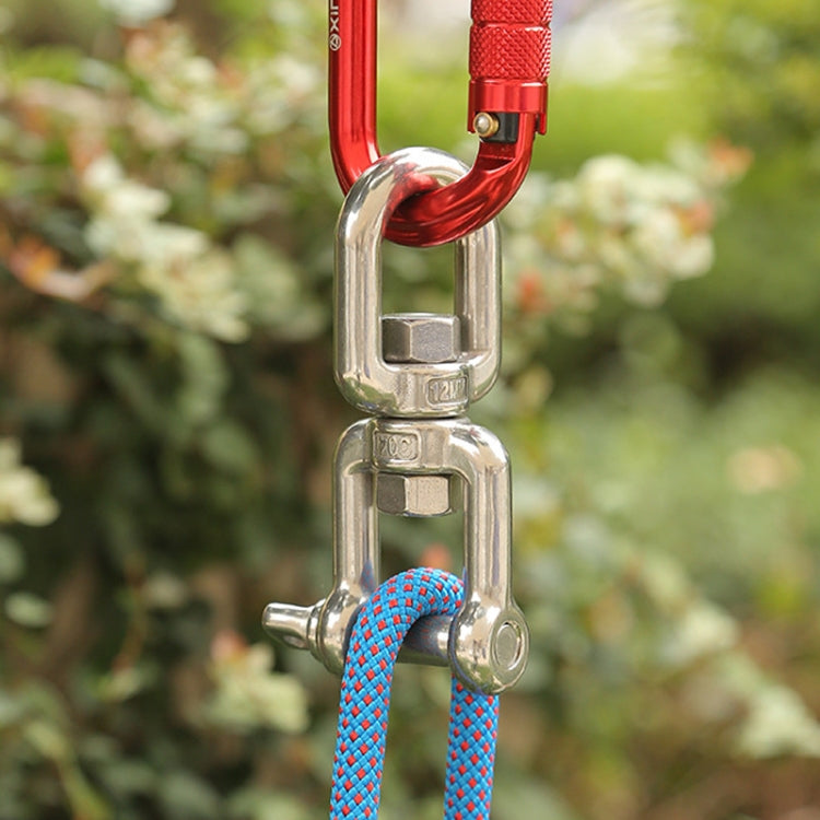 Skorter | M12  OX Type 304 Stainless Steel 360 Degree Rotating 8-Shaped Chain Snap Ring Connecting Hook Swivel