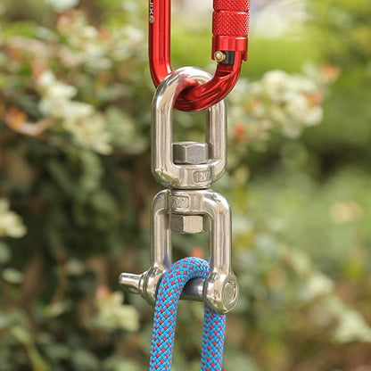 Skorter | M12  OX Type 304 Stainless Steel 360 Degree Rotating 8-Shaped Chain Snap Ring Connecting Hook Swivel