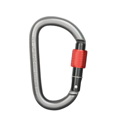 Skorter | Xinda 25kN Climbing Carabiner Aluminum Alloy D-Shape Screw Gates Lock(Gray)
